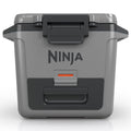 Ninja 28L FrostVault Hard Cooler with Dry Zone - Slate Grey, Lockable Lid, Fits 48 Cans - FB131GY