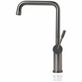 Titan Essentials Squareneck Kitchen Mixer Tap - Gunmetal Grey, Diamond Knurled Handle, 5 Star WELS - TTGM1