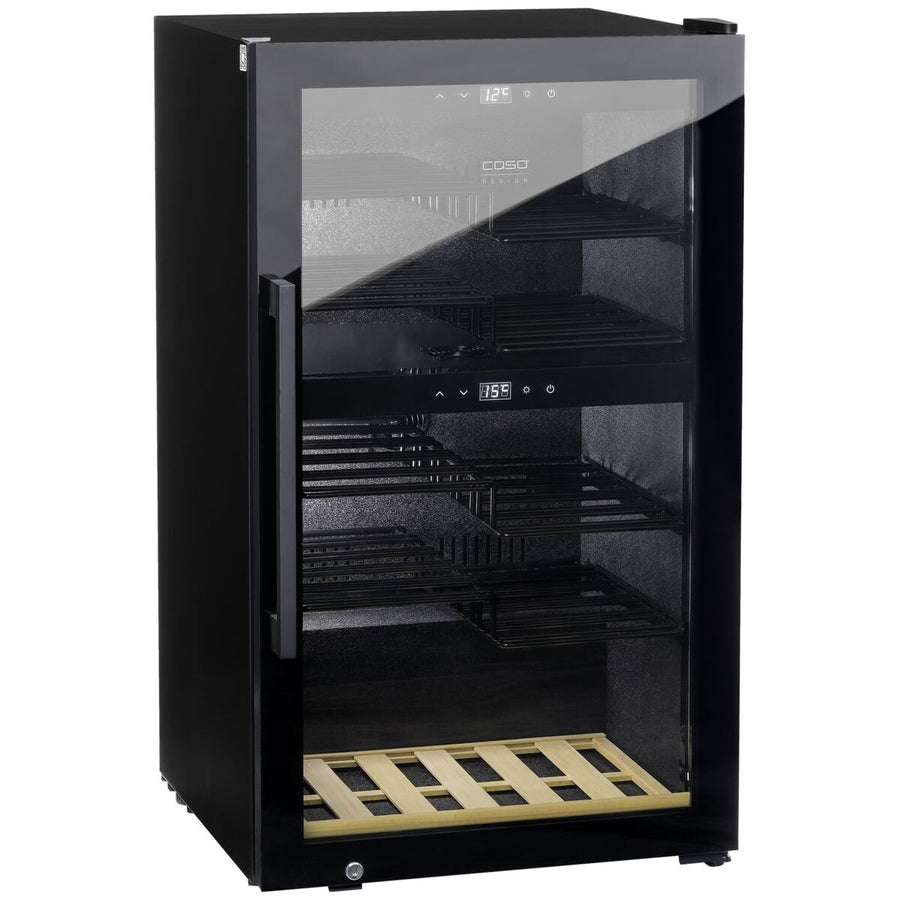 Caso Design 51 Bottle Wine Fridge - Black - Dual Zone - App Temperature Control - WF-178-PD