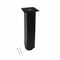 Adoored Table Leg - 40 x 40 x 230mm - Steel - Adjustable Black - SuperSaverAU - view 1