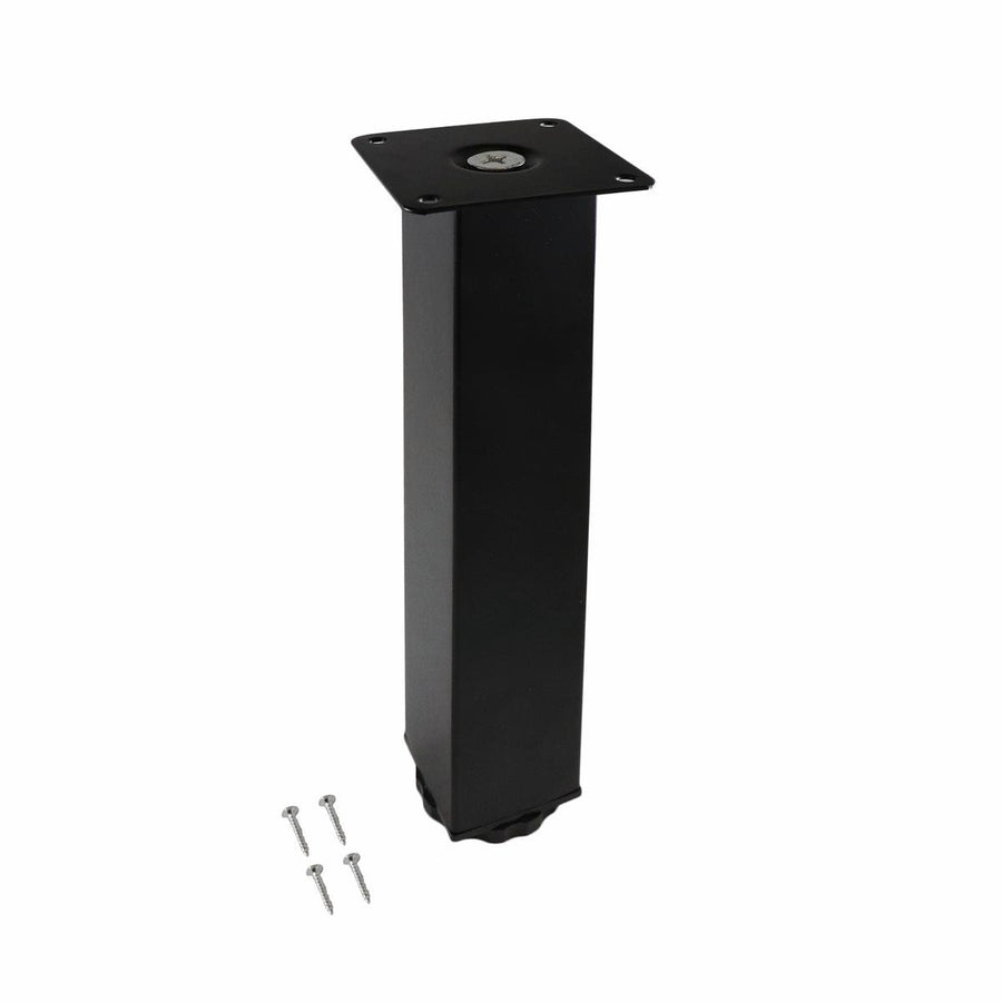Adoored Table Leg - 40 x 40 x 230mm - Steel - Adjustable Black - SuperSaverAU - view 1