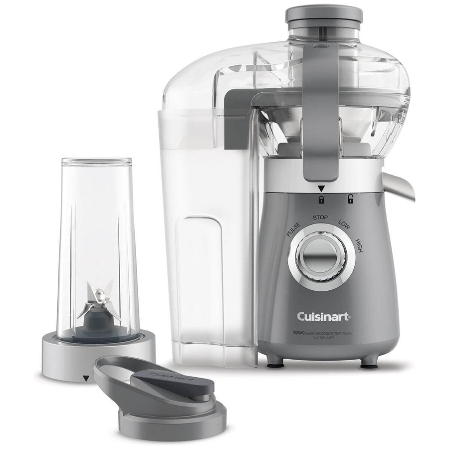 Cuisinart Kick Start 2-in-1 Personal Juicer and Blender - Grey - 450W, 500ml To-Go Cup, Travel Lid - CBJ-450XA
