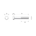 Zenith M10 x 75mm Zinc Plated Hex Head Bolts and Nuts - 2 Pack - Durable Fastening - SuperSaverAU - view 2