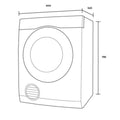 Westinghouse 4.5kg Vented Clothes Dryer - Reverse Tumble, Front or Rear Venting, White - WDV457H3WB
