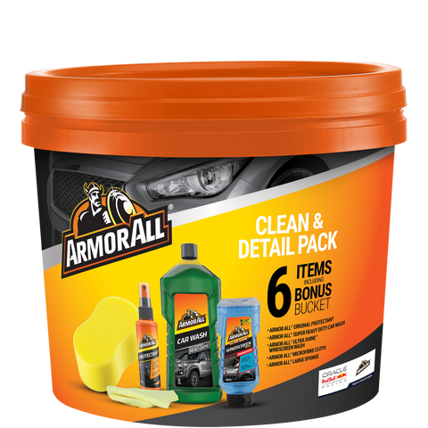 Armor All Clean Detail Pack Gift Bucket - 10L - Black - Comprehensive Vehicle Care - SuperSaverAU - view 1