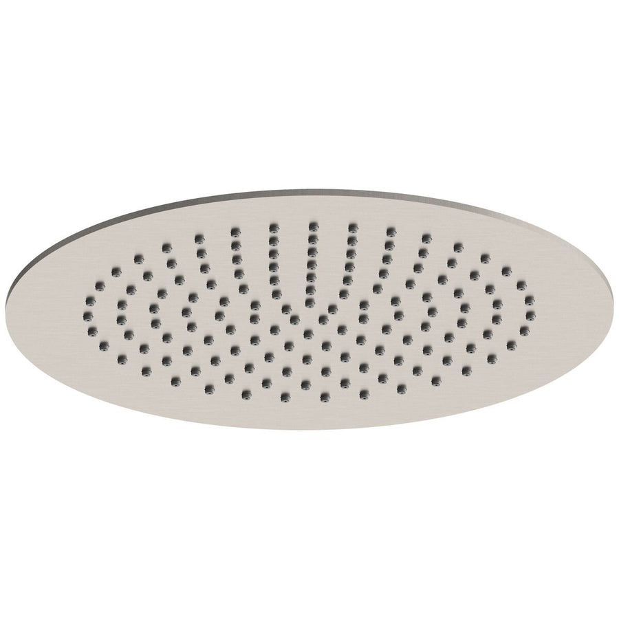Rogerseller Pinch Round Ceiling Shower - 3 Star Water Rating, 9L/min - Brushed Nickel - 3506004207