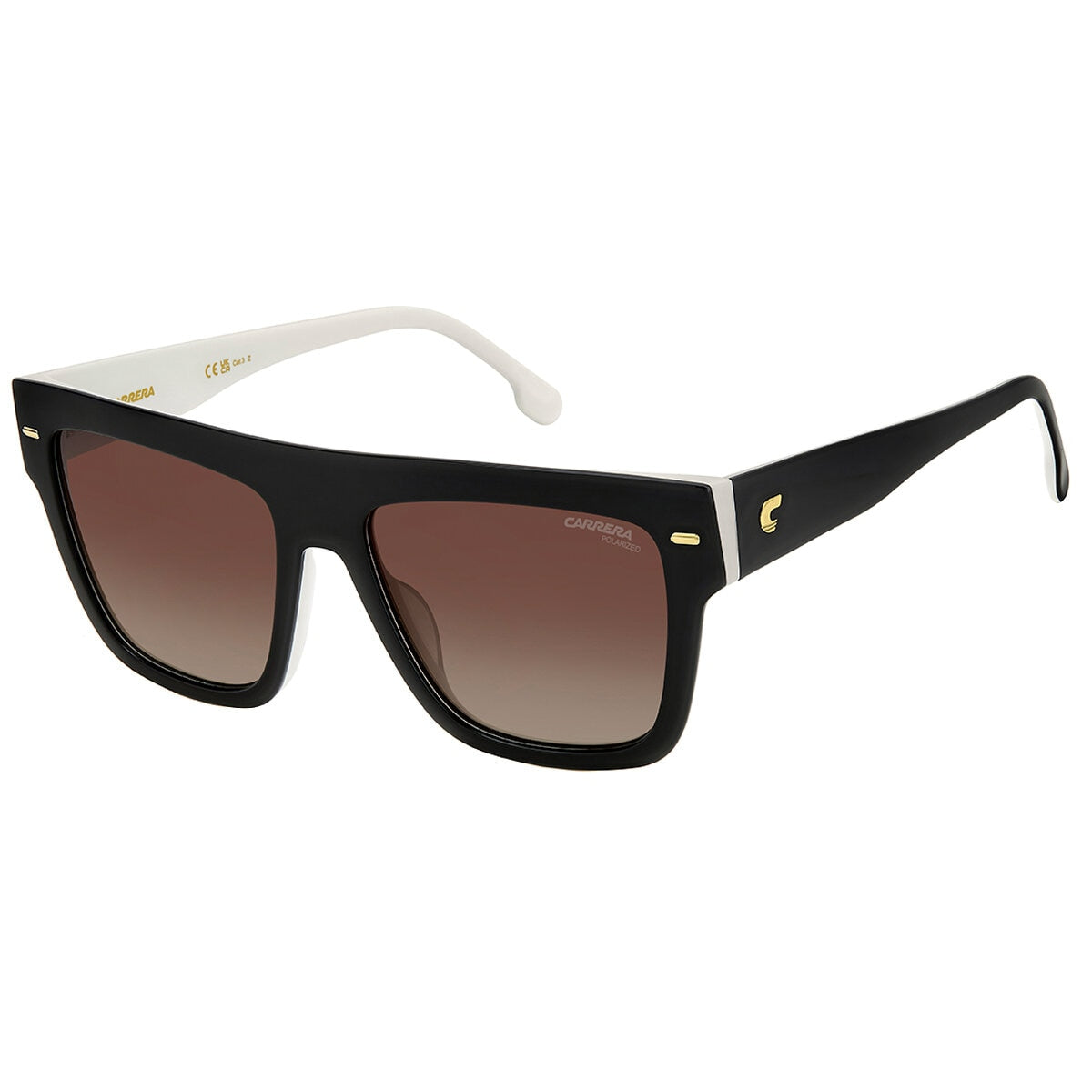 Carrera 3016/S Women's Sunglasses Black White - SuperSaverAU - view 1