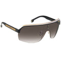 Carrera Topcar 1/N Men's Sunglasses | Oversized Teardrop Frames, Lightweight Polyamide, Contrasting Brow Bar, Prominent Temples - SuperSaverAU - view 3