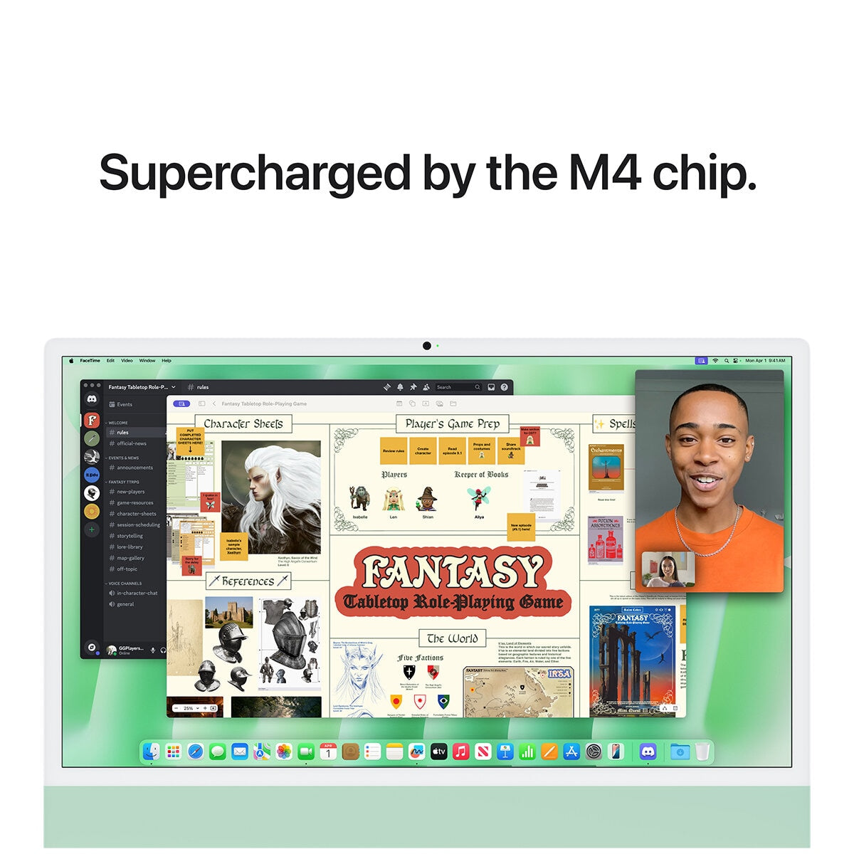 Apple iMac 24 Inch Retina 4.5 Display M4 Chip 8 Core GPU 16GB 256GB SSD Green - SuperSaverAU - view 6