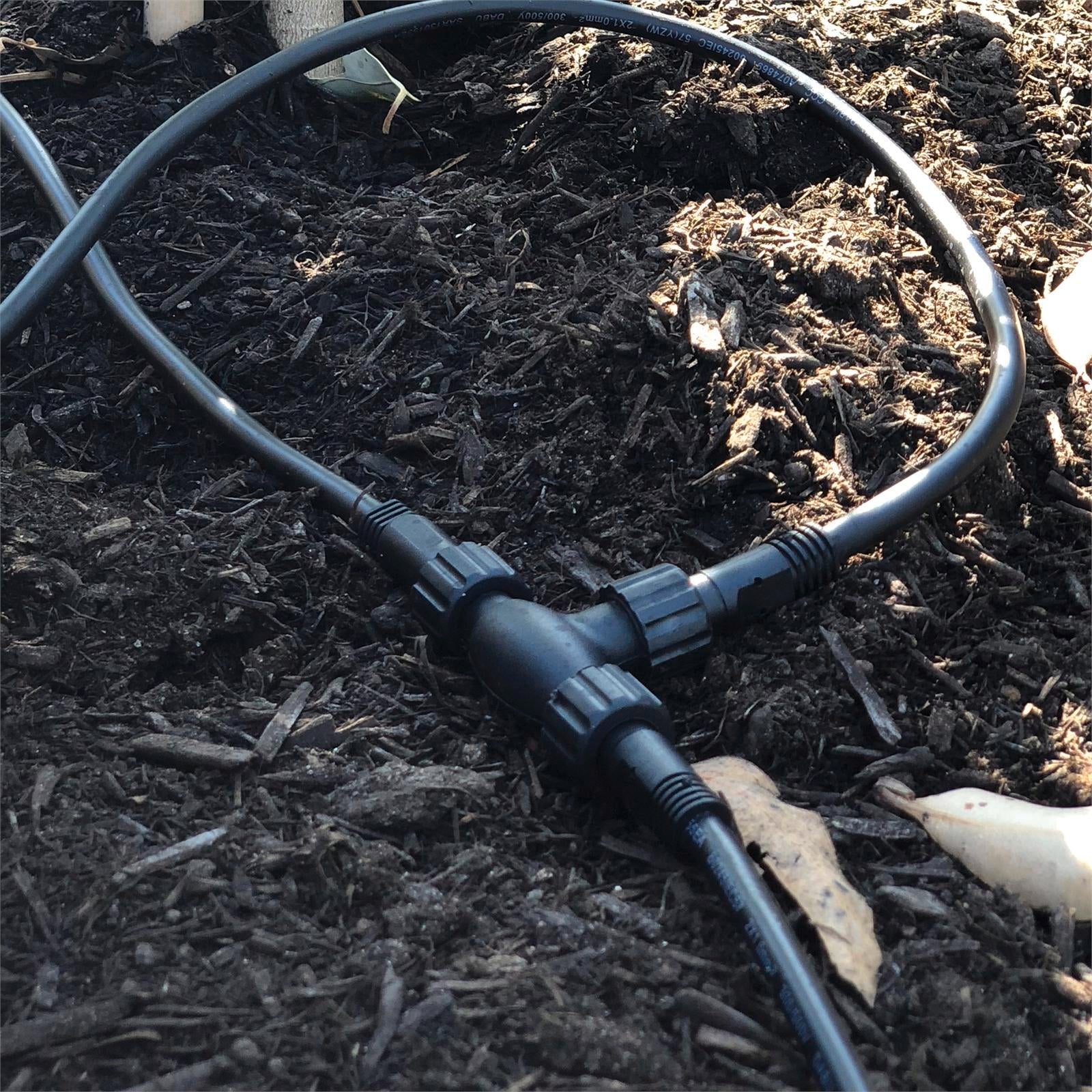 Elluminate Garden Light Extension Cable, 5m, Black Rubber, Outdoor 21EC005