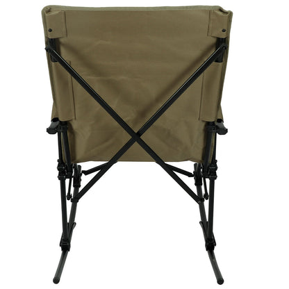 Timber Ridge Folding Rocking Chair – Portable Outdoor Camp Rocker with Padded Seat & Armrests