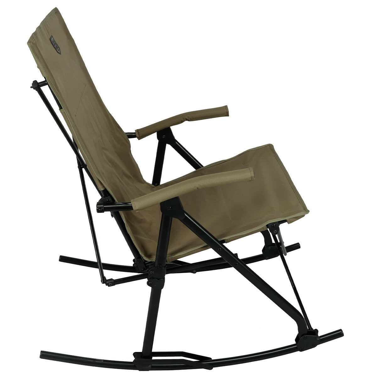 Timber Ridge Folding Rocking Chair – Portable Outdoor Camp Rocker with Padded Seat & Armrests
