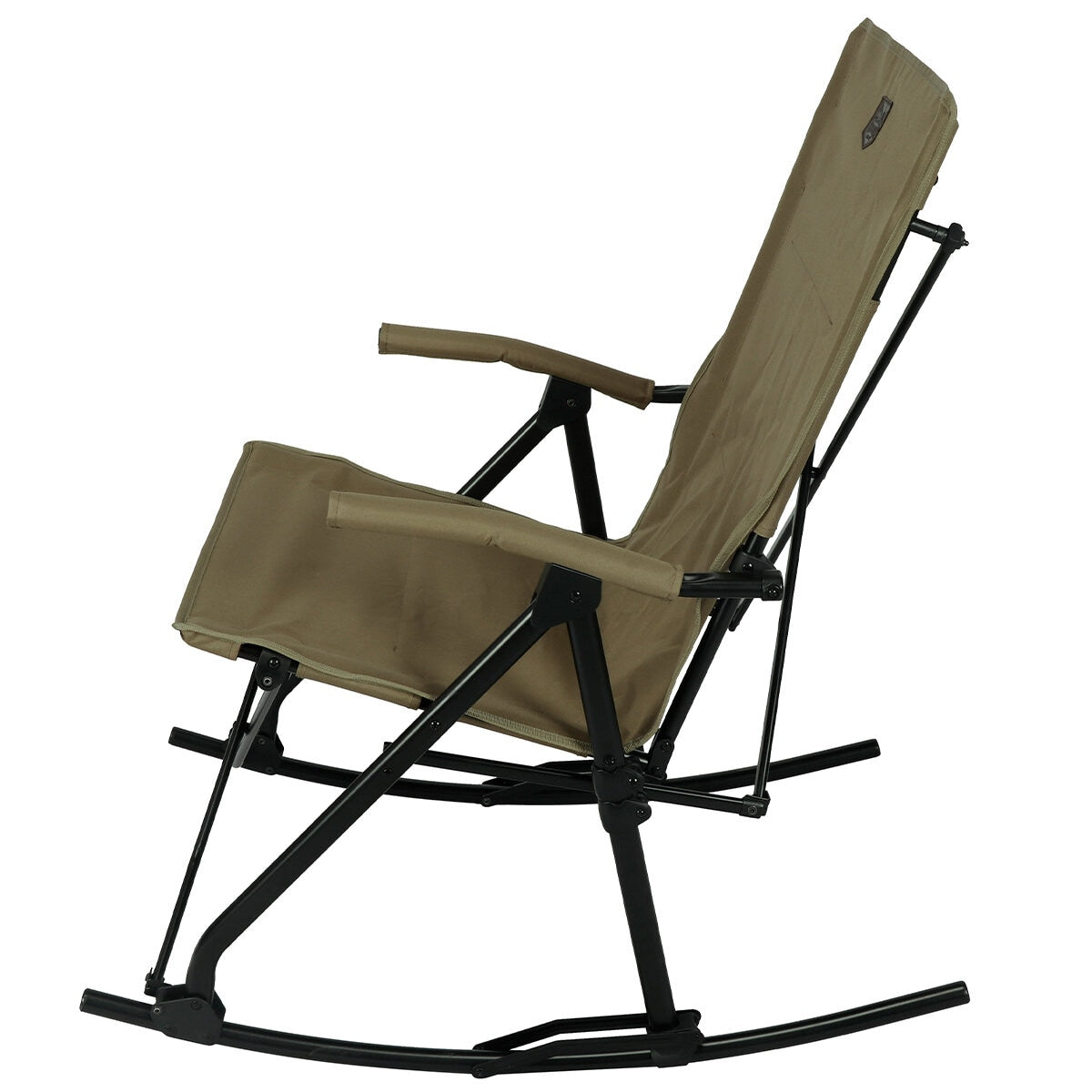 Timber Ridge Folding Rocking Chair – Portable Outdoor Camp Rocker with Padded Seat & Armrests