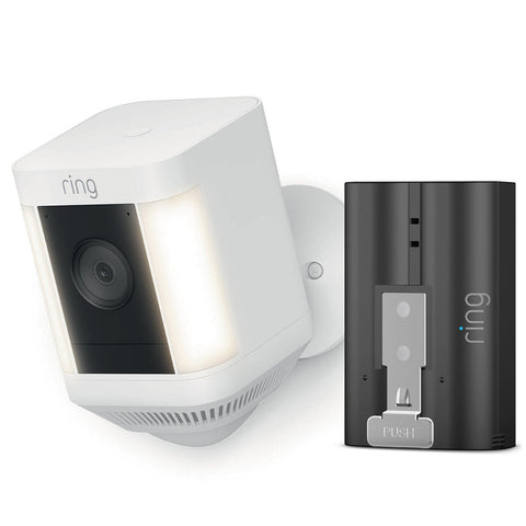 Ring Spotlight Cam Plus Battery with Quick Release Battery Pack, 1080p HD, Colour Night Vision, Motion Detection - SuperSaverAU - view 1