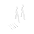 Windoware Double Stayed Curtain Rod Bracket 2 Pack - White - 127mm - SuperSaverAU - view 1