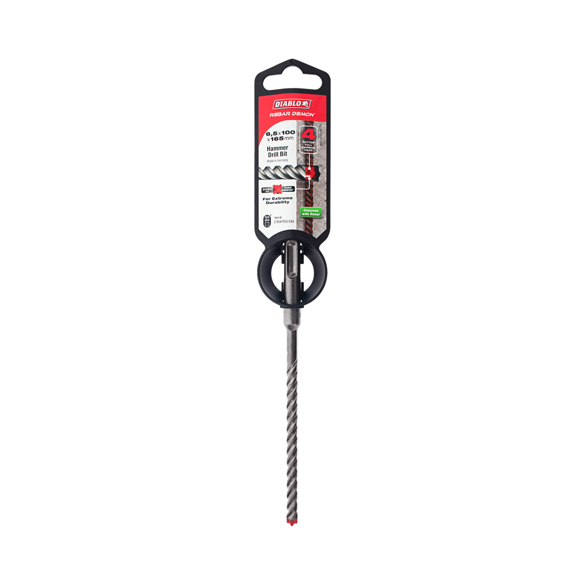 Diablo Rebar Demon SDS-Plus Hammer Drill Bit 6.5 x 165mm - Durable, Precision - SuperSaverAU - view 1