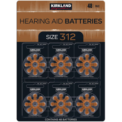 Kirkland Signature Hearing Aid Batteries Size 312 2 x 48 Pack