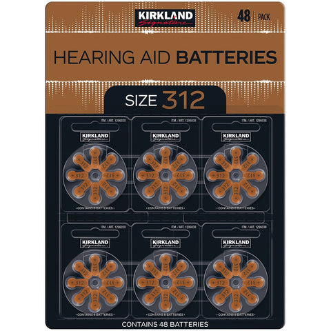 Kirkland Signature Hearing Aid Batteries Size 312 2 x 48 Pack - SuperSaverAU - view 1