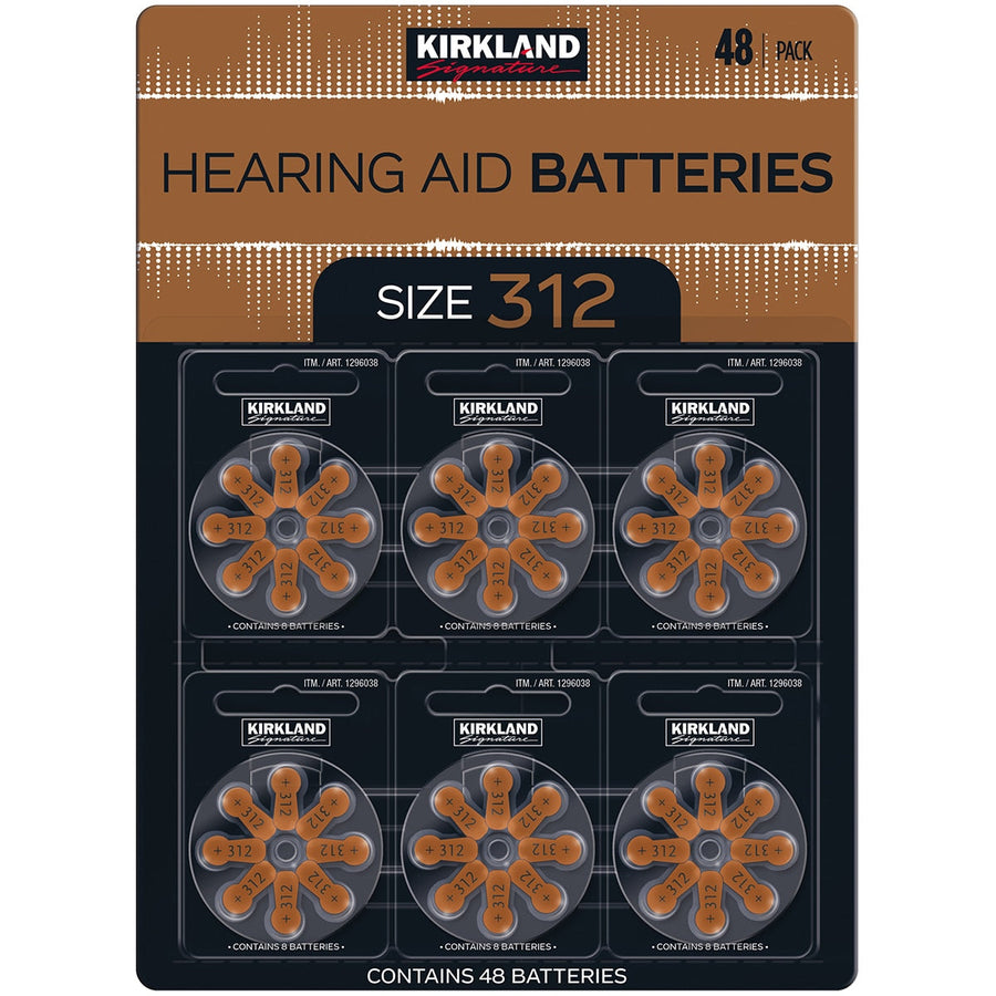 Kirkland Signature Hearing Aid Batteries Size 312 2 x 48 Pack - SuperSaverAU - view 1