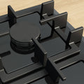 Bosch 60cm Series 4 Black Glass Gas Cooktop - Four Burners, Wok Burner, Frameless Design - PNK6B6K40A