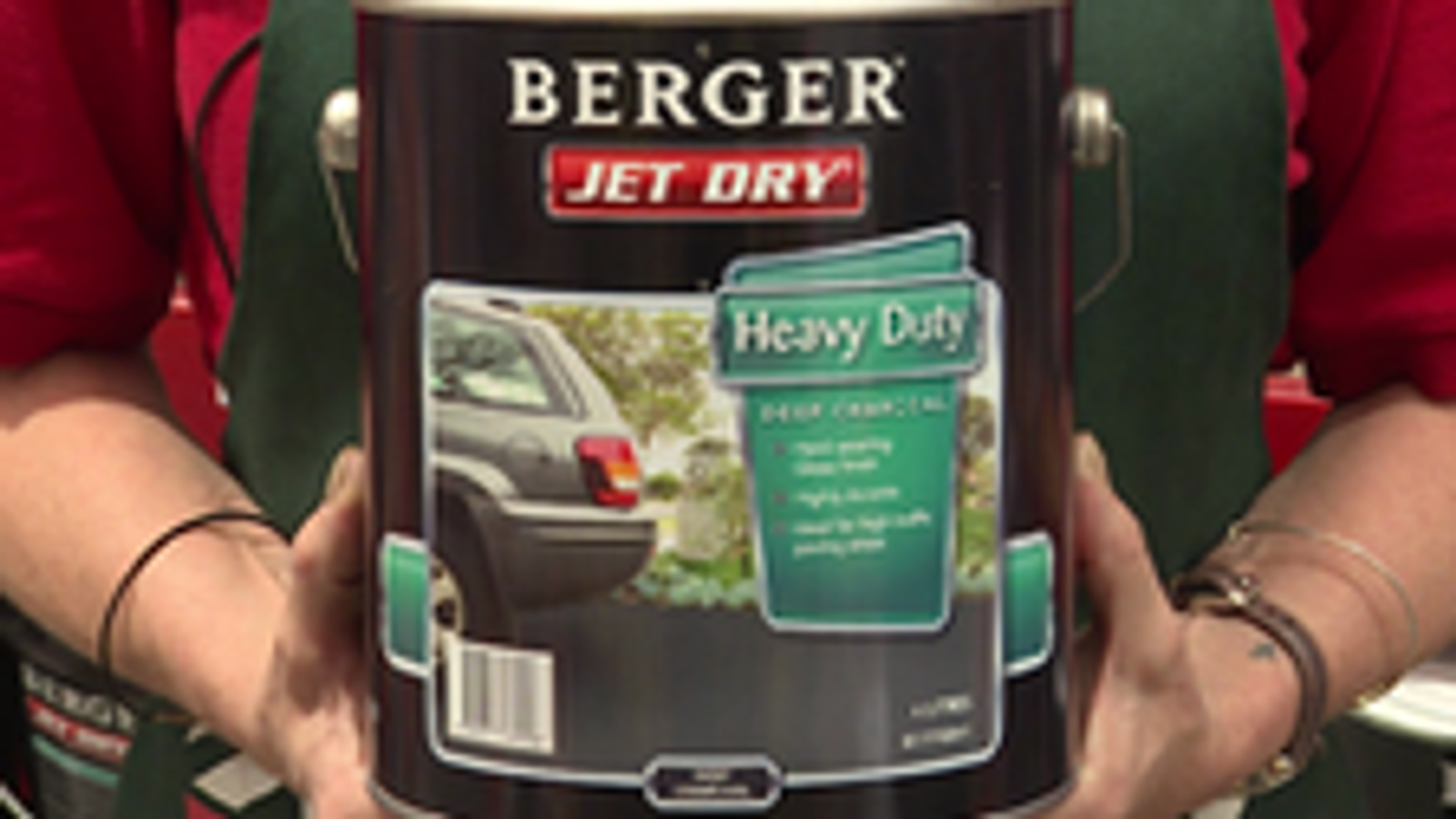 Berger Jet Dry Heavy Duty Paving Paint 4L Deep Charcoal, Interior & Exterior Cement