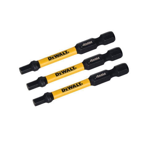Dewalt Flextorq Screwdriver Bit 3 Pack - 57mm Hex4 - Impact Absorption - SuperSaverAU - view 1