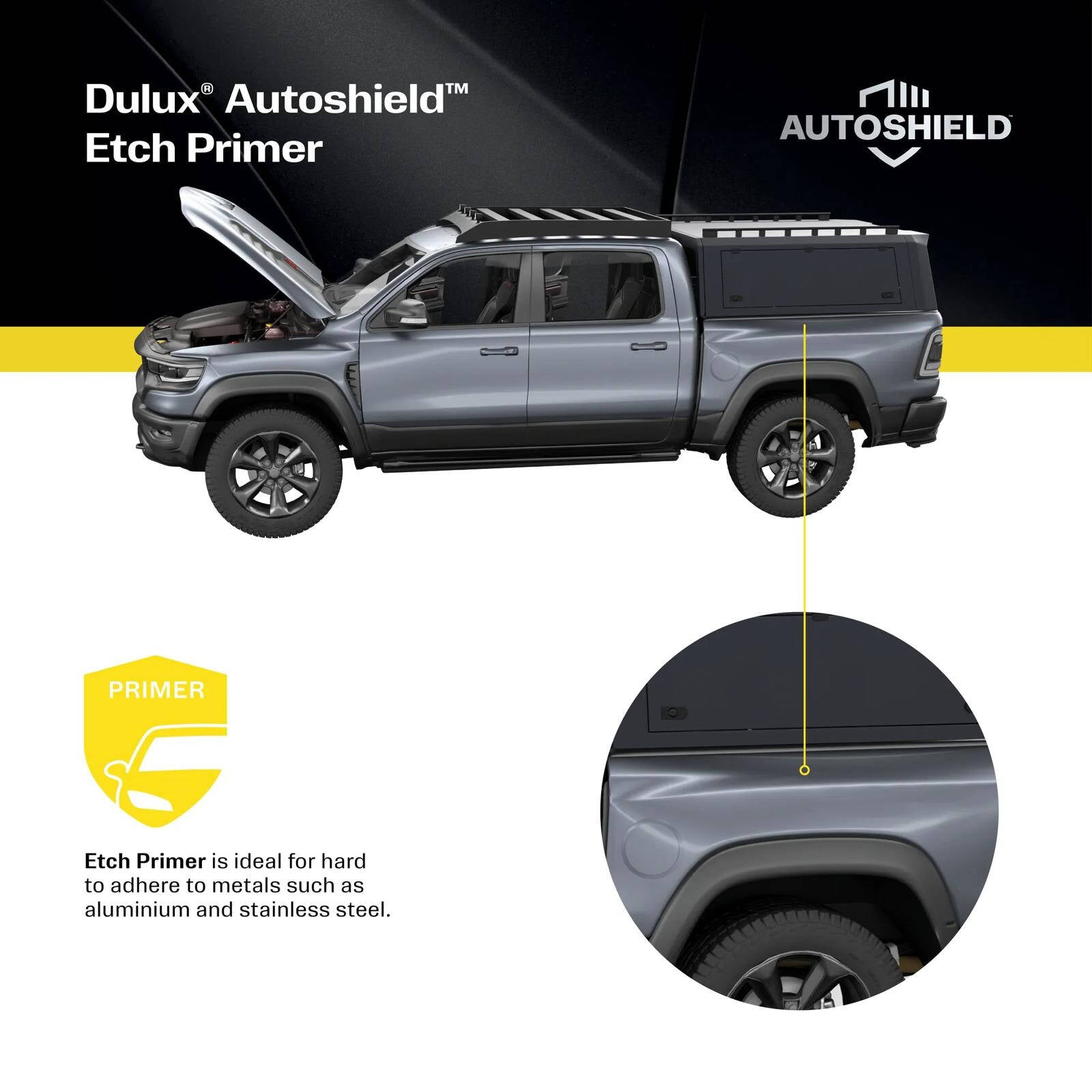Dulux Autoshield Grey Etch Primer Spray Paint 340g