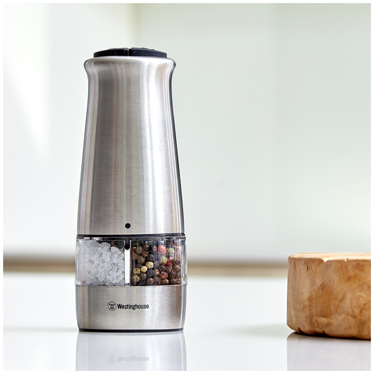 Westinghouse 2 In 1 Electric Salt & Pepper Mill WHSPMSET04