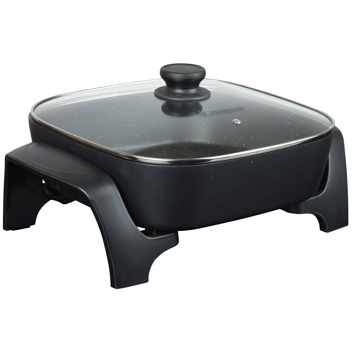 Westinghouse Square Electric Frypan 30.5cm WHEF02K Thick Cast Aluminium - SuperSaverAU - view 3