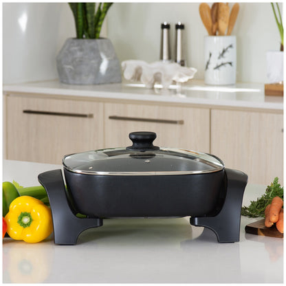 Westinghouse Square Electric Frypan 30.5cm WHEF02K Thick Cast Aluminium