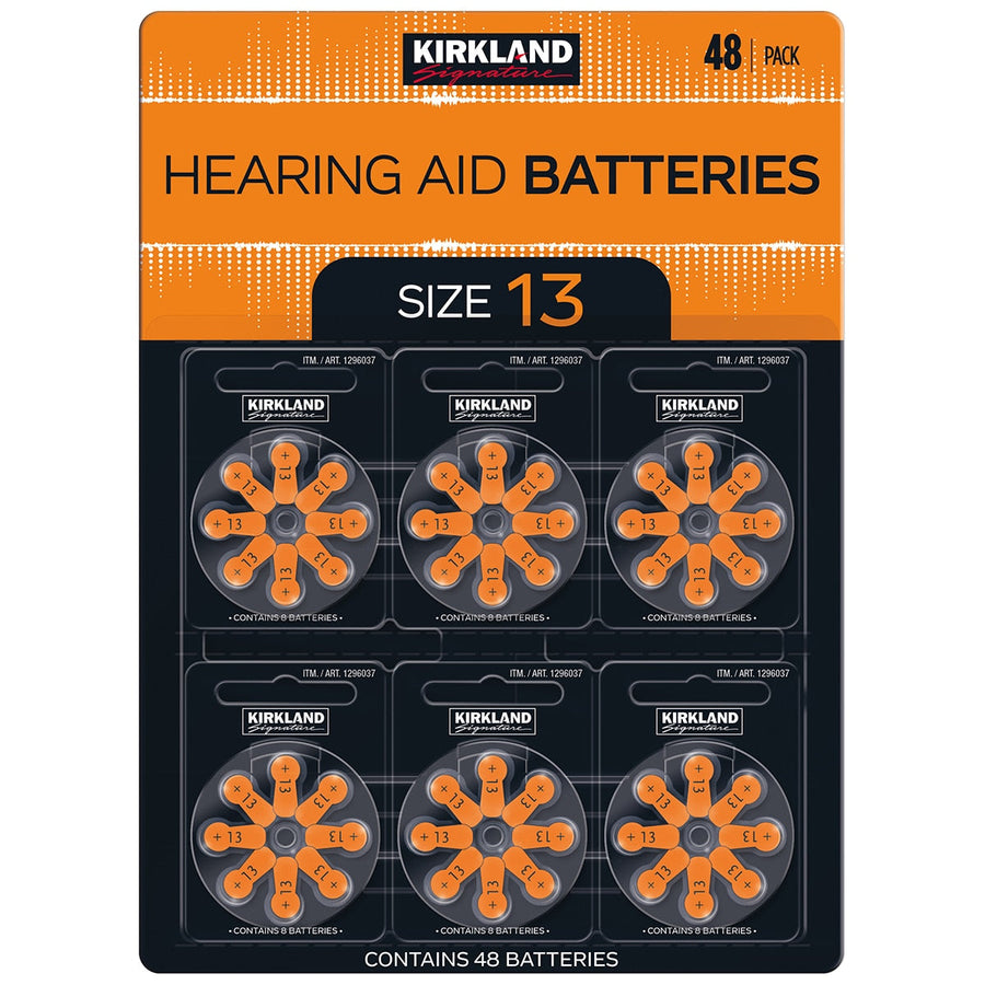 Kirkland Signature Hearing Aid Batteries Size 13 2 x 48 Pack - SuperSaverAU - view 1