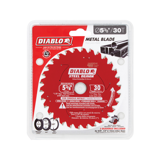 Diablo Steel Demon Saw Blade - 136mm 30t - TiCo Carbide - Mild Steel Cutting