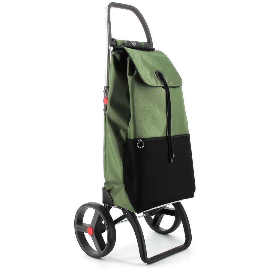 Rolser I-Max Urban Big Wheel Folding Trolley - Removable Wheels, Protective Bag Frame, Khaki - R-IMX505-1005