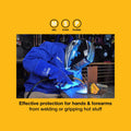 Bossweld 16" Blue Leather Welding Gloves 700995