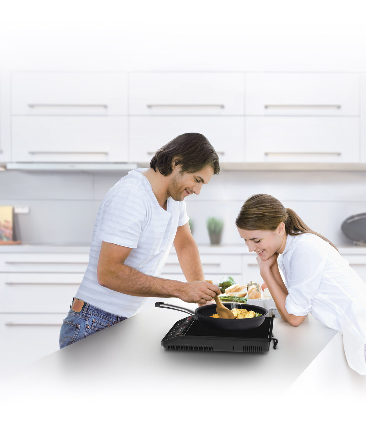 Tefal Express portable induction cooktop - 6 cooking functions, Boost mode, 10 heating levels - IH720860