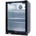 Smart 118L drinks chiller - black, lockable door, 7 star energy rating, interior light - SMH1840BLK