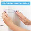 Perma Child Safety 18cm Adhesive Flexi Locks 4 Pack - Plastic - Childproof - SuperSaverAU - view 3