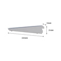 Flexi Storage Home Solutions Double Slot Bracket 220mm Steel White - SuperSaverAU - view 4