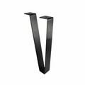Adoored Furniture Leg - 110mm x 220mm - Steel - Black Finish - SuperSaverAU - view 1