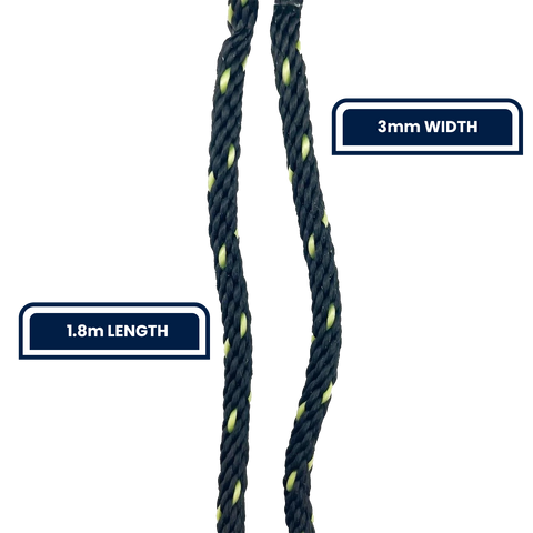 Grunt 3mm x 1.8m Rope Ratchet Tie Downs Auto Lock 2 Pack