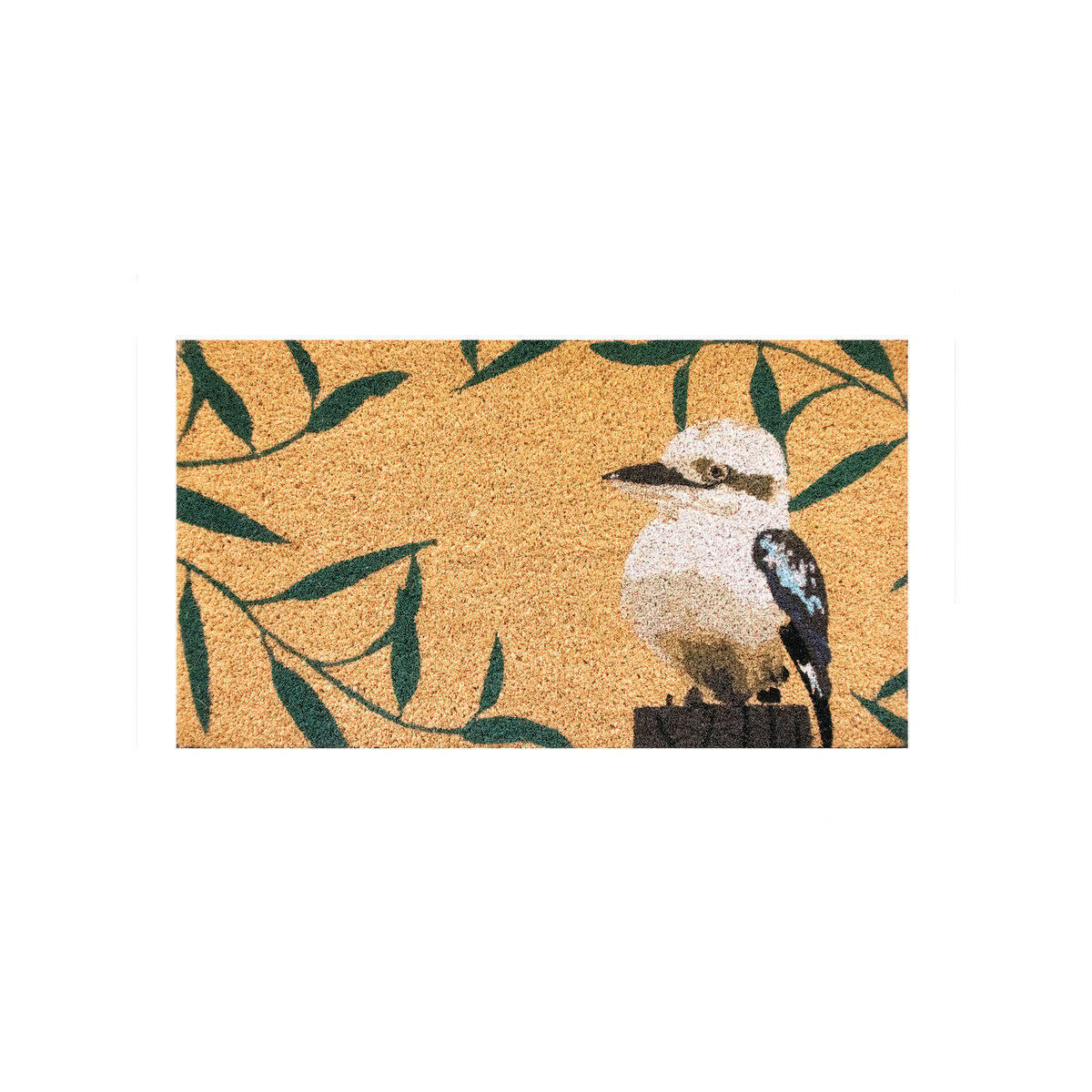 Madras Link Kookaburra Coir Door Mat 40 x 70cm - Natural - Durable, Nonslip - SuperSaverAU - view 1