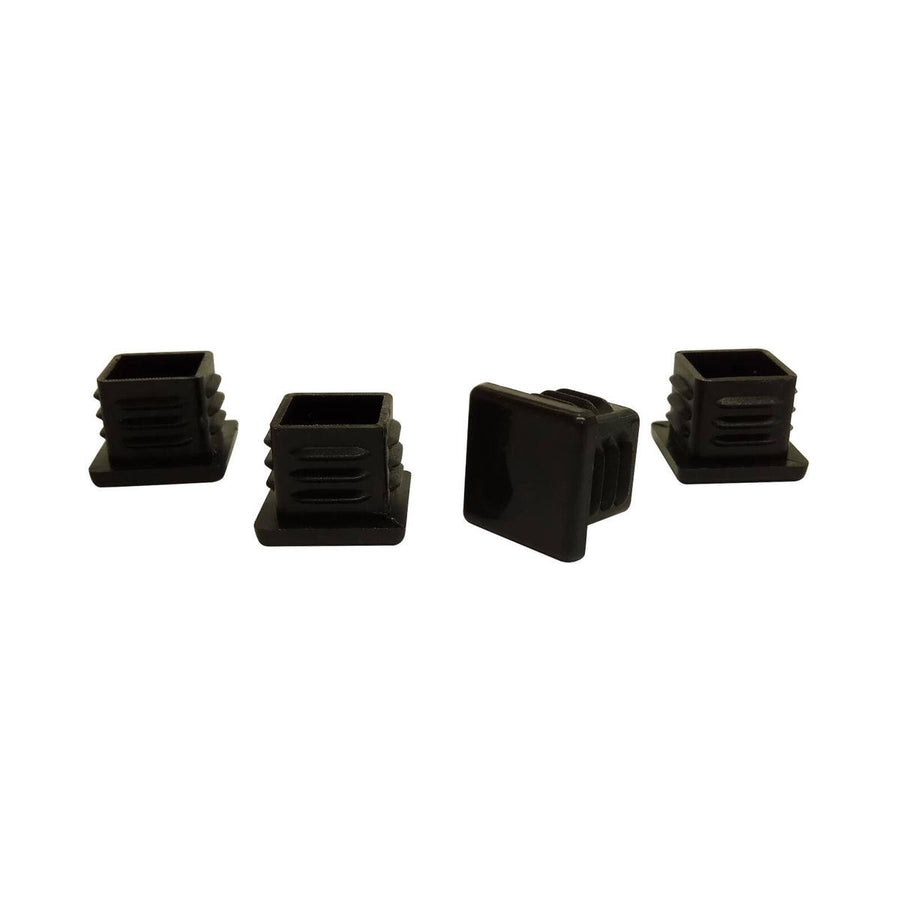 Surface Gard 19mm Black Square Plastic Chair Tips 4 Pack - SuperSaverAU - view 1