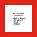 Antsig 4mm Premium Banana Clips 4 Pack - Gold-Plated - Reliable Signal Transmission - SuperSaverAU - view 2