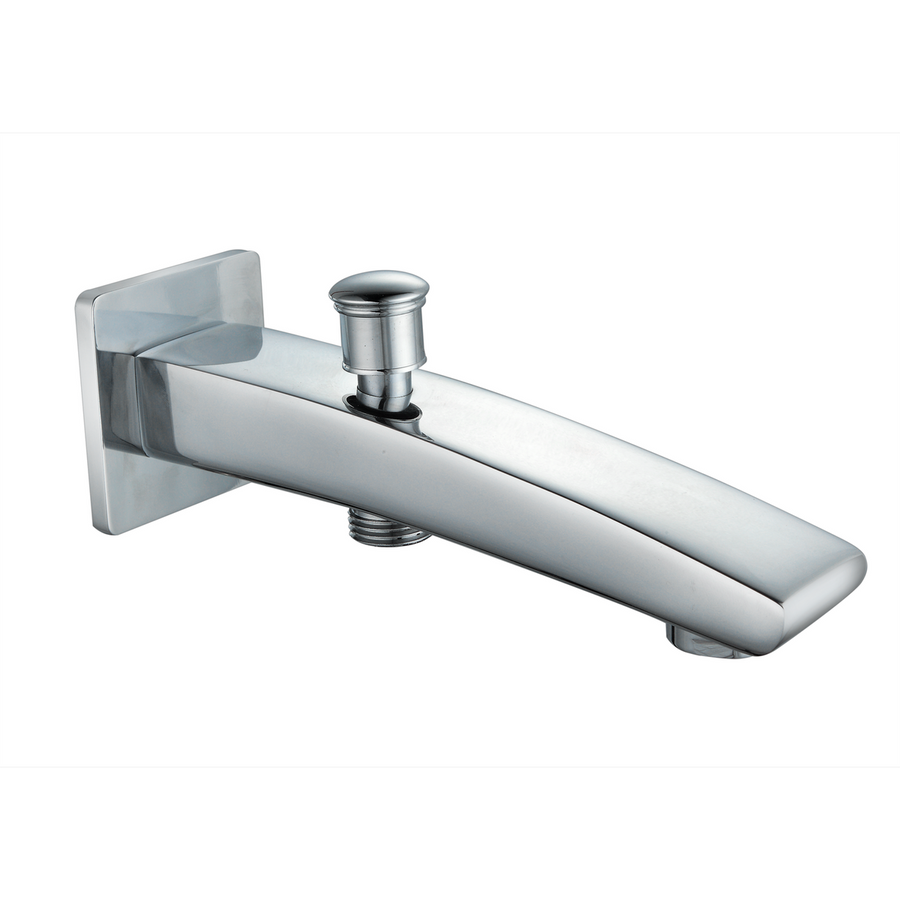 Shaw Mason Chrome Bath Spout - 165mm Brass - Stylish Design - Durable - SuperSaverAU - view 1