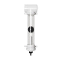 Rain Harvesting 90mm First Flush Downpipe Diverter, White UPVC with Slow Release Valve