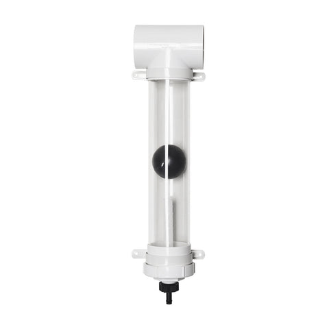 Rain Harvesting 90mm First Flush Downpipe Diverter, White UPVC with Slow Release Valve