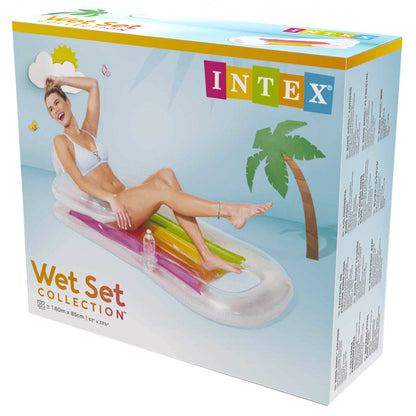 Intex King Kool Inflatable Lounge – Oversized Pool Floats with Built-In Cup Holders