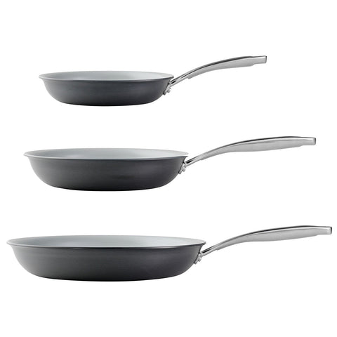 Tramontina Hard Anodised Frypan 3 Piece Set - SuperSaverAU - view 2