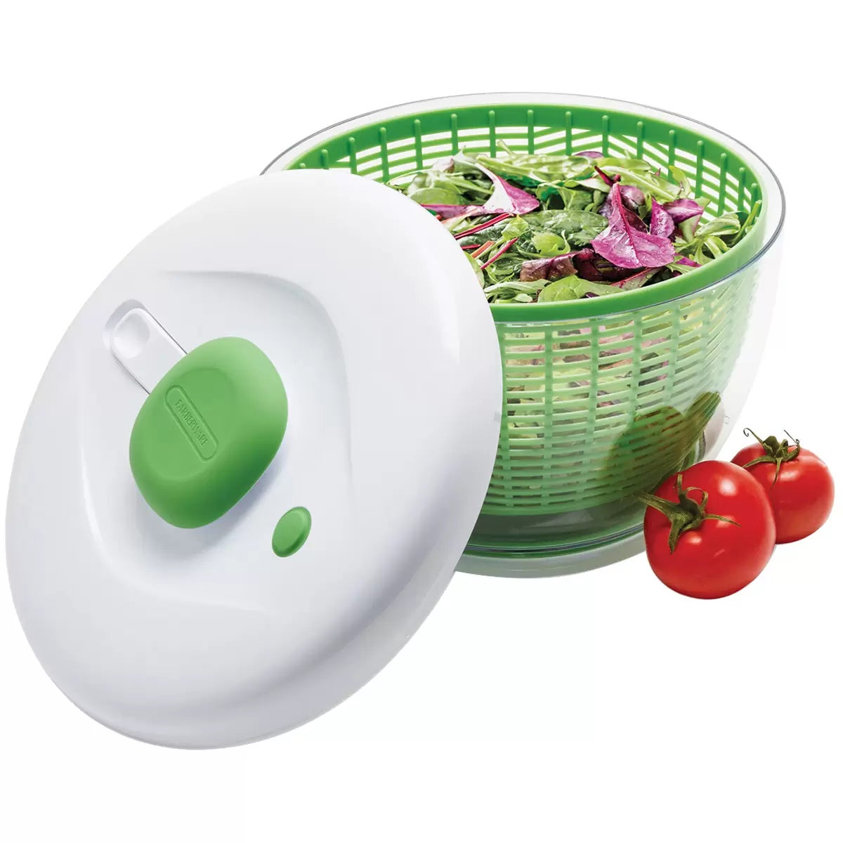 Farberware Pro Pump Salad Spinner and Mixing Bowl Non Slip Base Brake Button — image 5