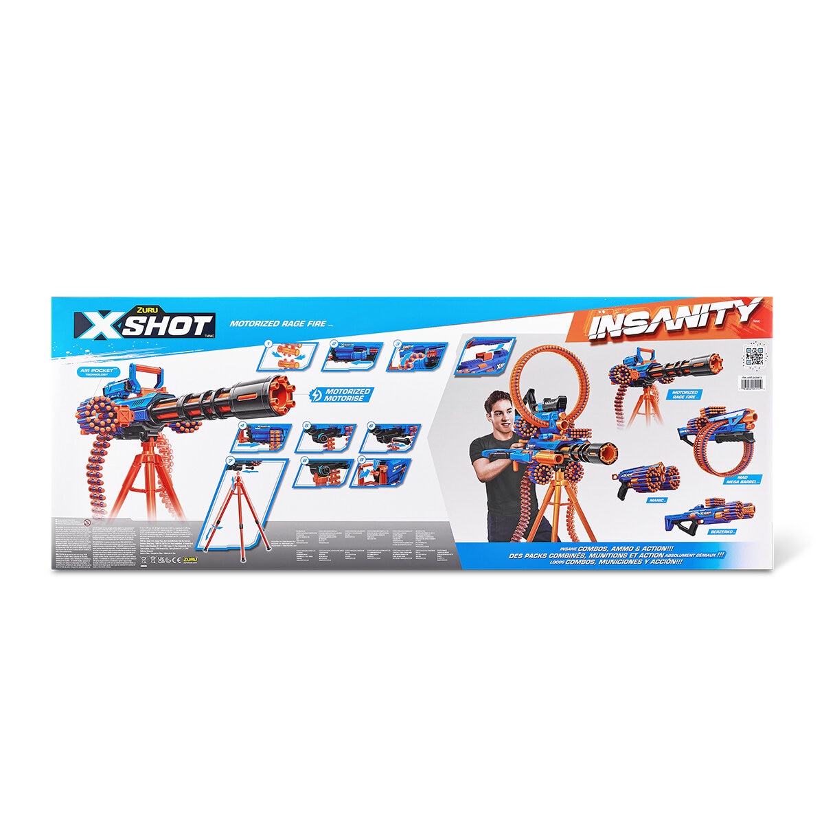 Zuru XShot Insanity Motorised Rage Fire 300 Darts